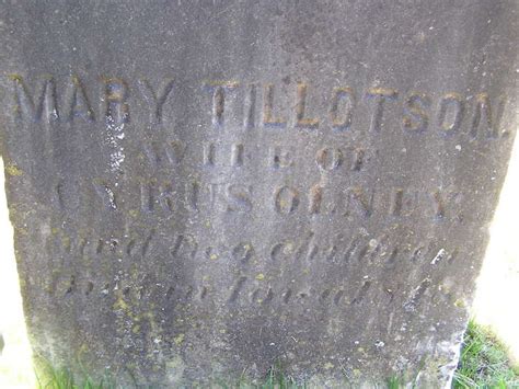 Mary Polly Tillotson Olney 1823 1848 Find A Grave Memorial