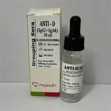 Maxwin Anti D Blood Grouping Reagent At Rs Box In Chennai Id