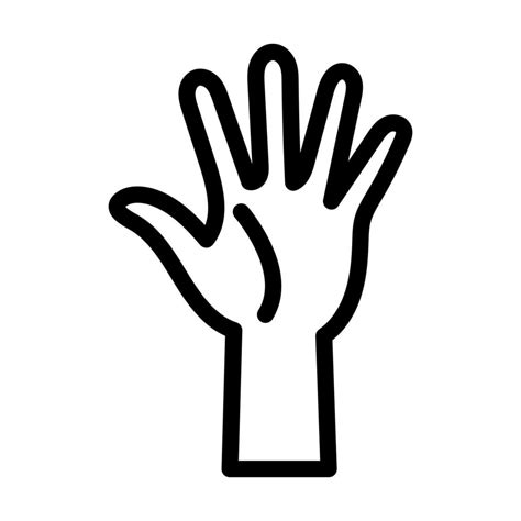 Raise Hand Icon Design 10751770 Vector Art At Vecteezy