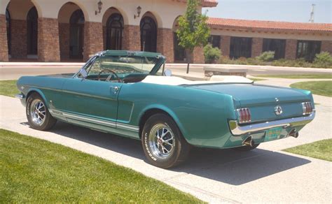 Twilight Turquoise Blue 1965 Ford Mustang Gt Convertible