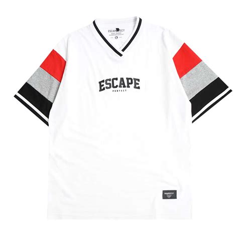 Jual Escaperfect T Shirt Oversize Three Line White Kaos Pria Shopee