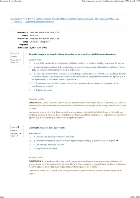 Cuestionario de cierre de módulo 1 Una de las características de la