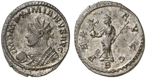 Ar Ae Aurelianus Roman Coin Roman Empire Maximianus Herculius