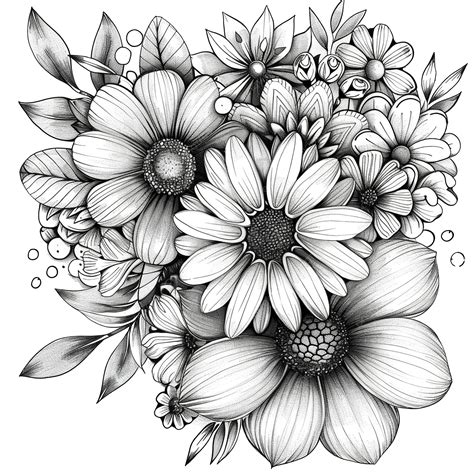 flower designs drawing 4