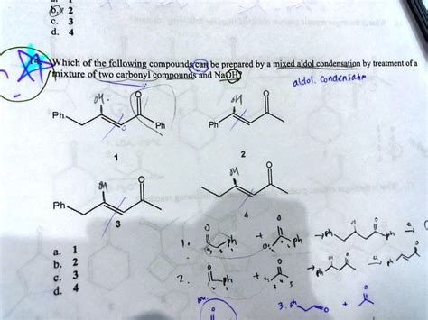 Solved Which Of The Following Compounds Can Be Prepared By Mixed Aldol