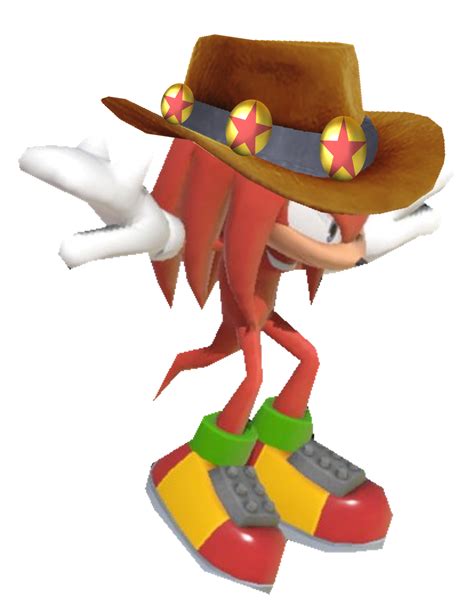 Knuckles Cowboy Hat In The Air By Transparentjiggly64 On Deviantart