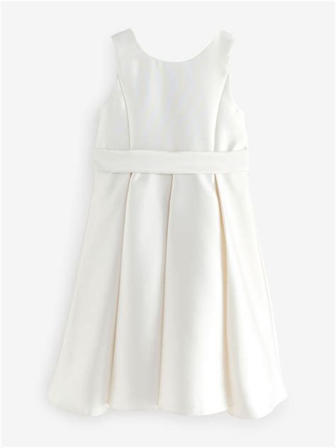 Buy Phase Eight White Melody Ivory Satin Dress from the Next UK online shop