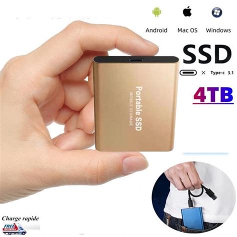 Maimanruidisque Ssd Mini Disque Dur Externe Portable Tb To Type C Or