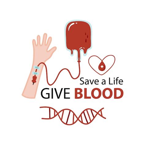 Premium Vector Blood Donation Illustration Concept World Blood Donor Day