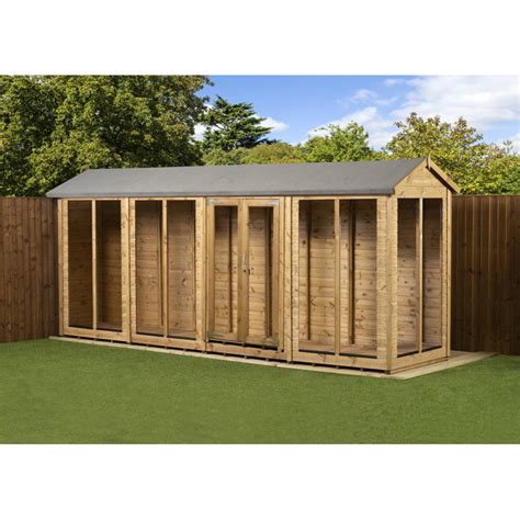 Empire Sheds Ltd Empire Apex Summerhouse Shiplap Tongue And Groove 4x16