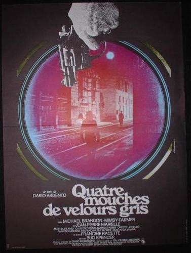 Quatre Mouches De Velours Gris Dario Argento Affiche Cinema Originale