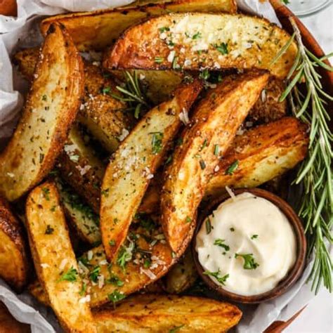 Rosemary Air Fryer Potato Wedges Spend With Pennies Potato Wedges