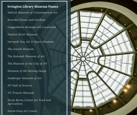 Museum-Passes – Irvington Public Library