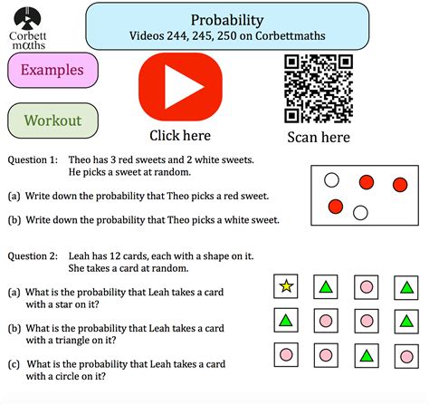 Probability Worksheets - Worksheets Library