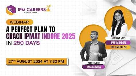 Perfect Plan To Crack Ipmat In Days Live Webinar Ipm