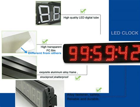 GAN XIN Portable 5 High 6 Digits LED Race Clock With Tripod For