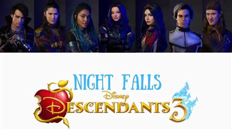 Descendants 3 Night Falls Greek Lyrics Youtube