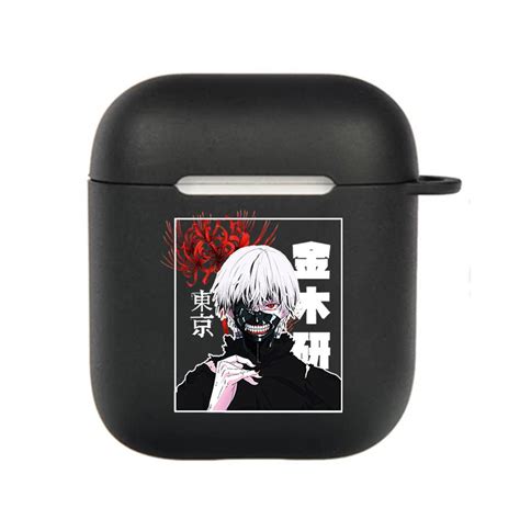 Cheap Japanese Anime Tokyo Ghoul Airpods Case For Airpods 3 2 1 Pro Black Wireless Bluetooth