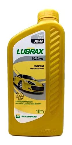 Lubrax Valora 5w30 Ilsac Gf 5 1 Litro 100 Sintético MercadoLivre