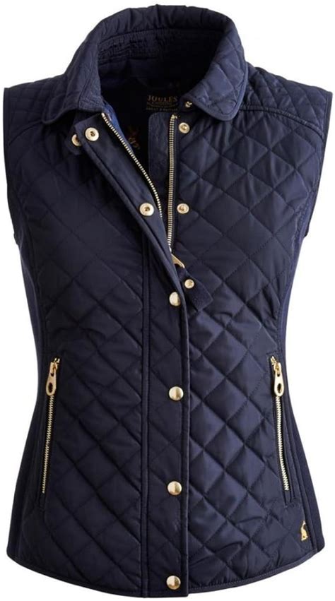 Joules Braemar Ladies Gilet R Marine Navy 10 Uk Clothing