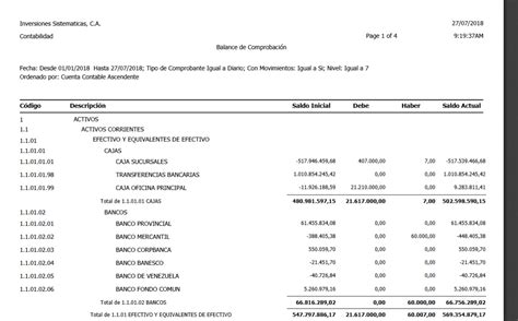 C Mo Generar Un Balance De Comprobaci N En Efactory Contabilidad