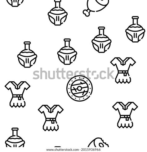 Viking Ancient Culture Vector Seamless Pattern Stock Vector Royalty