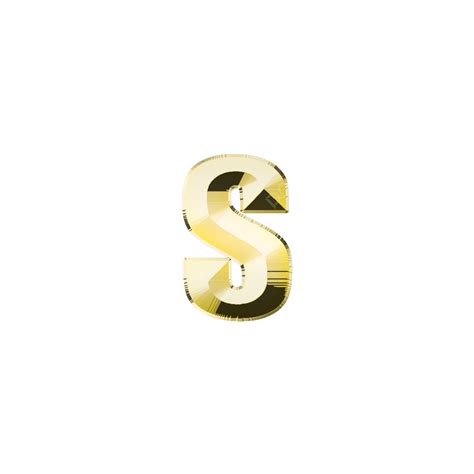 Lowercase S 3d Gold Text Effect Text Effect Lettering 3d Png