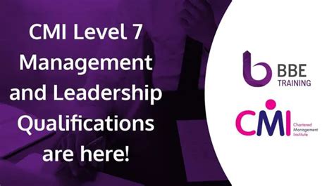 CMI Level 7 Award In Strategic Management Leadership Practice Course