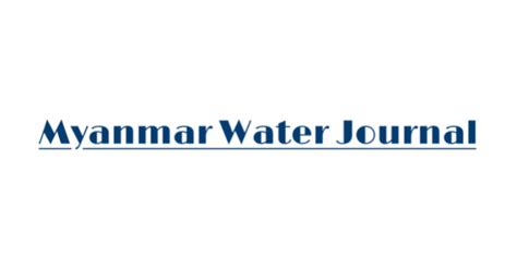 Myanmar Water Journal October 2019 Myanmar Water Portal