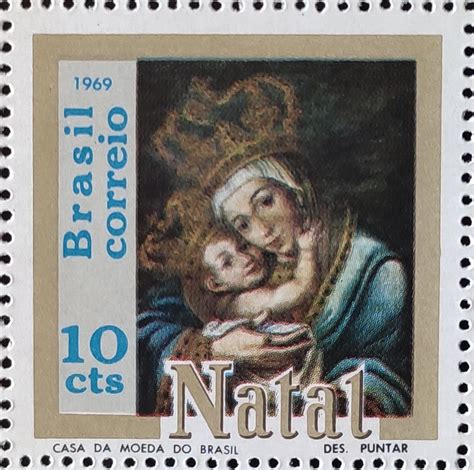 C 659 Selo De Natal Religiao Arte 1969