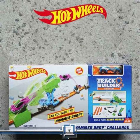 Jual Hot Wheels Track Builder HAMMER DROP Challenge Playset Hotwheels Di Seller Toysgraphy