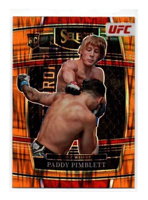 Panini Select Ufc Paddy Pimblett Orange Flash Prizm Rookie Card Ebay