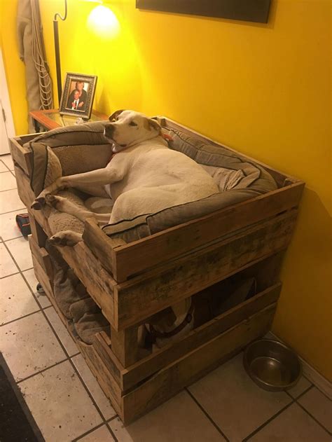 30+ Large Wooden Dog Bed - DECOOMO