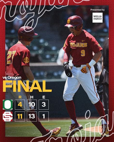 Arrogant Nation On Twitter RT USC Baseball FINAL USC 11 Oregon