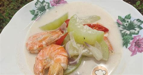 Resipi Labu Air Masak Lemak Putih Bersama Udang Oleh Fz Adzlin Cookpad