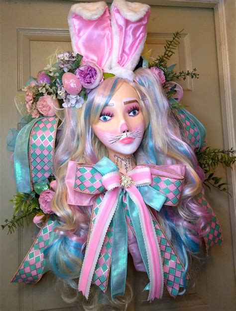 Easter Wreath Easter Decor Easter Bunny Spring Wreath Spring Door