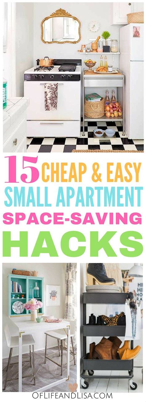 15 Cheap And Easy Small Apartment Hacks To Make Your Space Feel Huge Space Saving Apartment