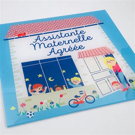 Plaque Originale Pour Assistante Maternelle Agr E