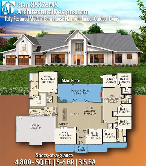 Modern Barn House Floor Plans