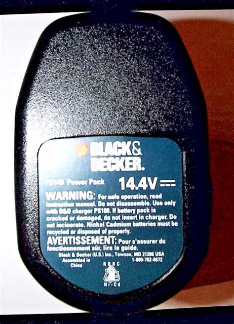 Oem Black And Decker Ps140 Power Pack 144v Battery Genuine Tested