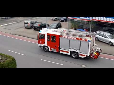 Dachstuhlbrand DLK und HLF der OF Wolfenbüttel auf Alarmfahrt YouTube