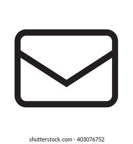 Illustration Vector Graphic Mail Icon Black Stock Vector (Royalty Free) 2279415831 | Shutterstock