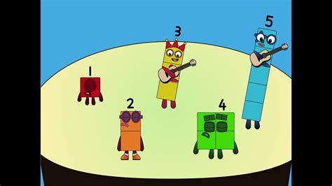 Numberblocks band but everyone plays the guitar - YouTube