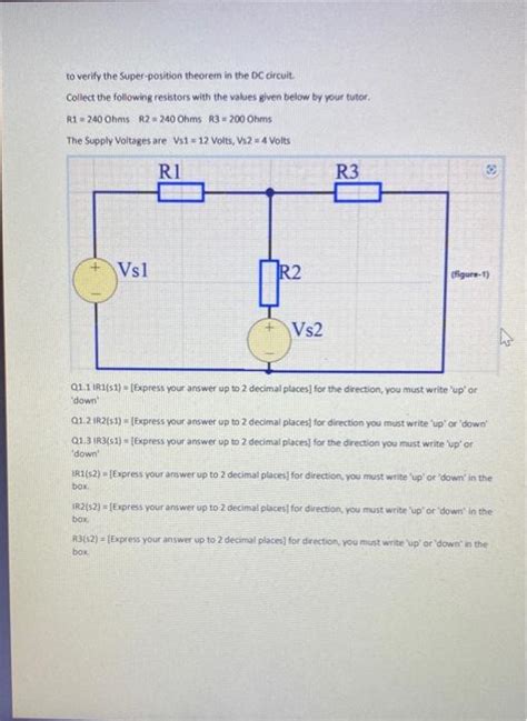 Solved To Verify The Super Position Theorem In The DC Chegg