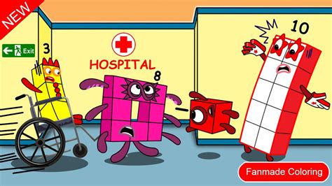 Aaaaa Don T Play In The Hospital Numberblocks Fanmade Coloring