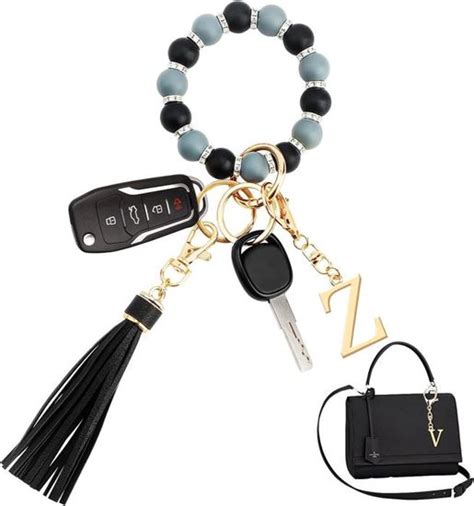 Porte Clef Femmeporte Clef Voiturebracelet Porte Cls En Silicone A Z