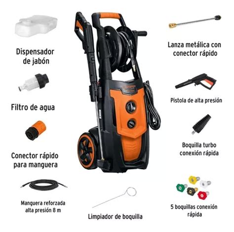 Hidrolavadora Portatil Electrica Premium 2000 Psi Induccion