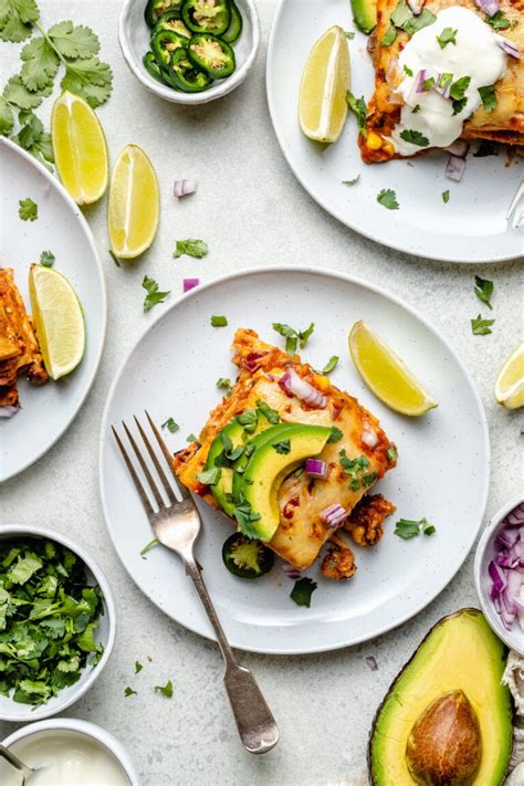 Vegetarian Enchilada Casserole All The Healthy Things