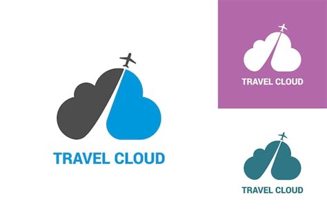 Premium Vector Cloud Travel Logo Template Design