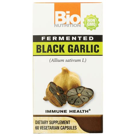 Fermented Black Garlic 60 Cp Pack Of 1 Nibbit